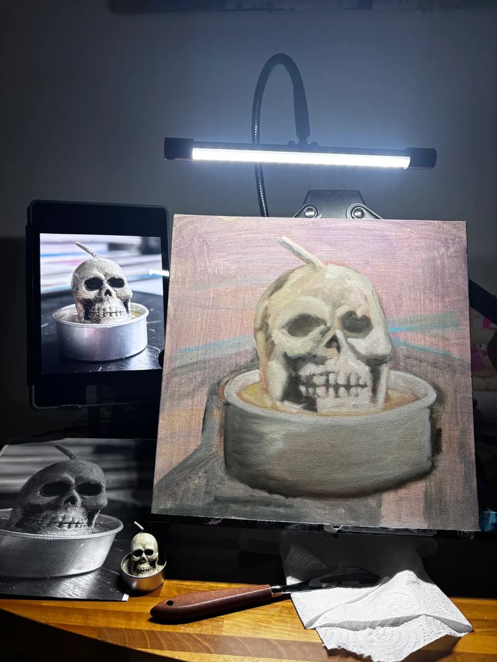 Skull Candle Study