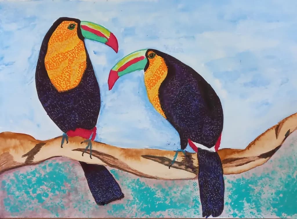 Toucan Pair on Branch