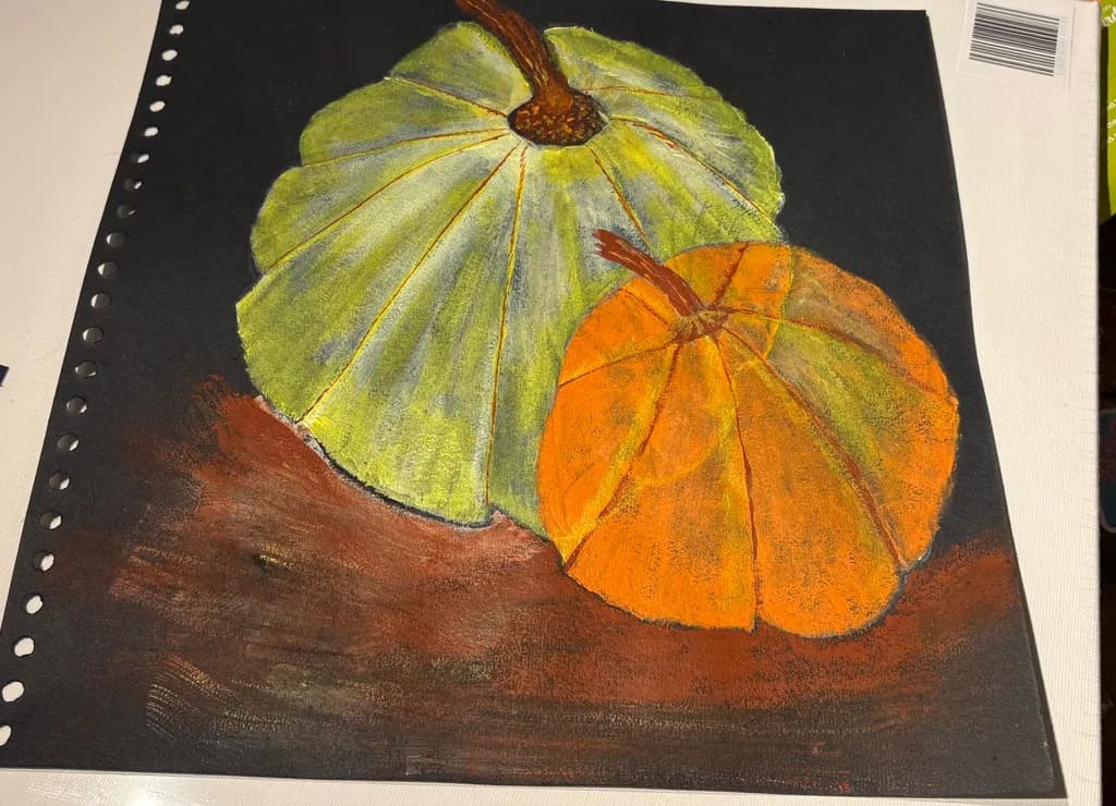 Green and Orange Pumpkins