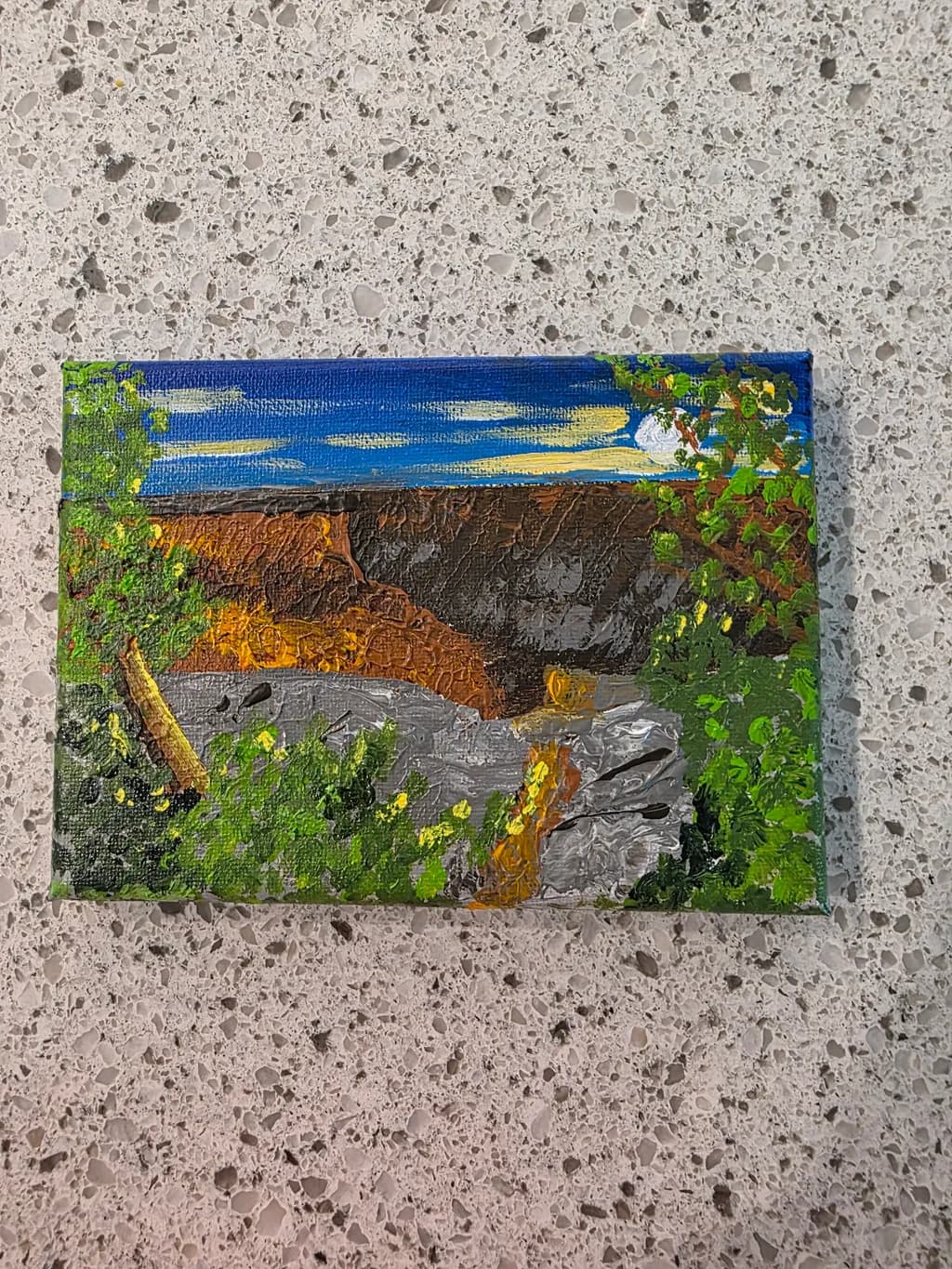 Canyon and Greenery Sunset
