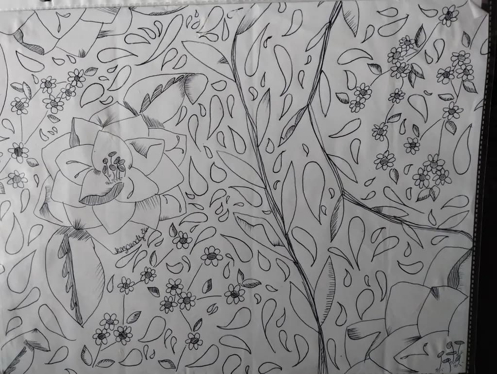 Floral Linework Pattern