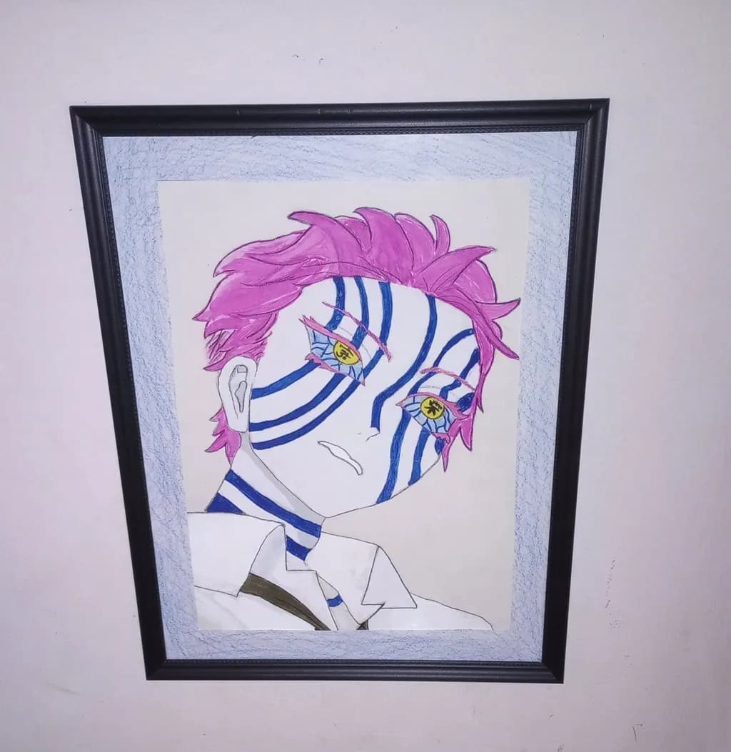 Striped Face Portrait