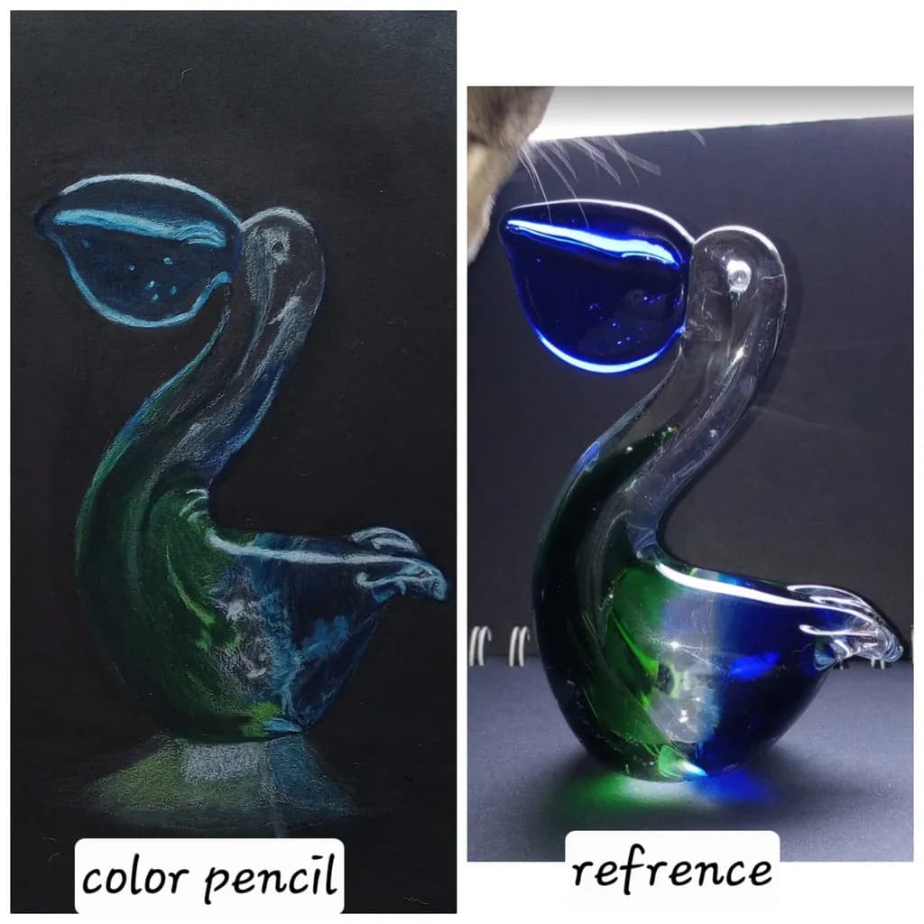 Glass Bird Sculpture