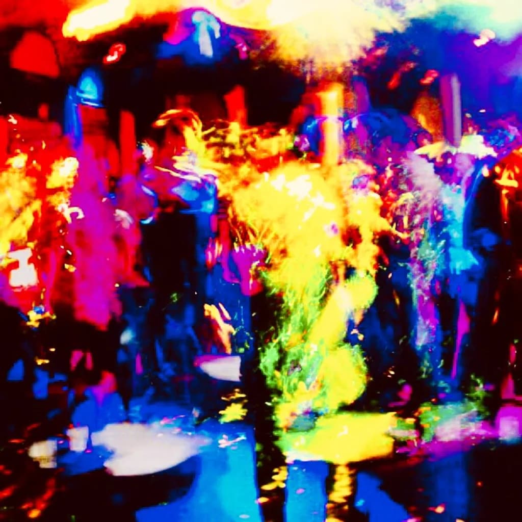 Neon Night Crowd
