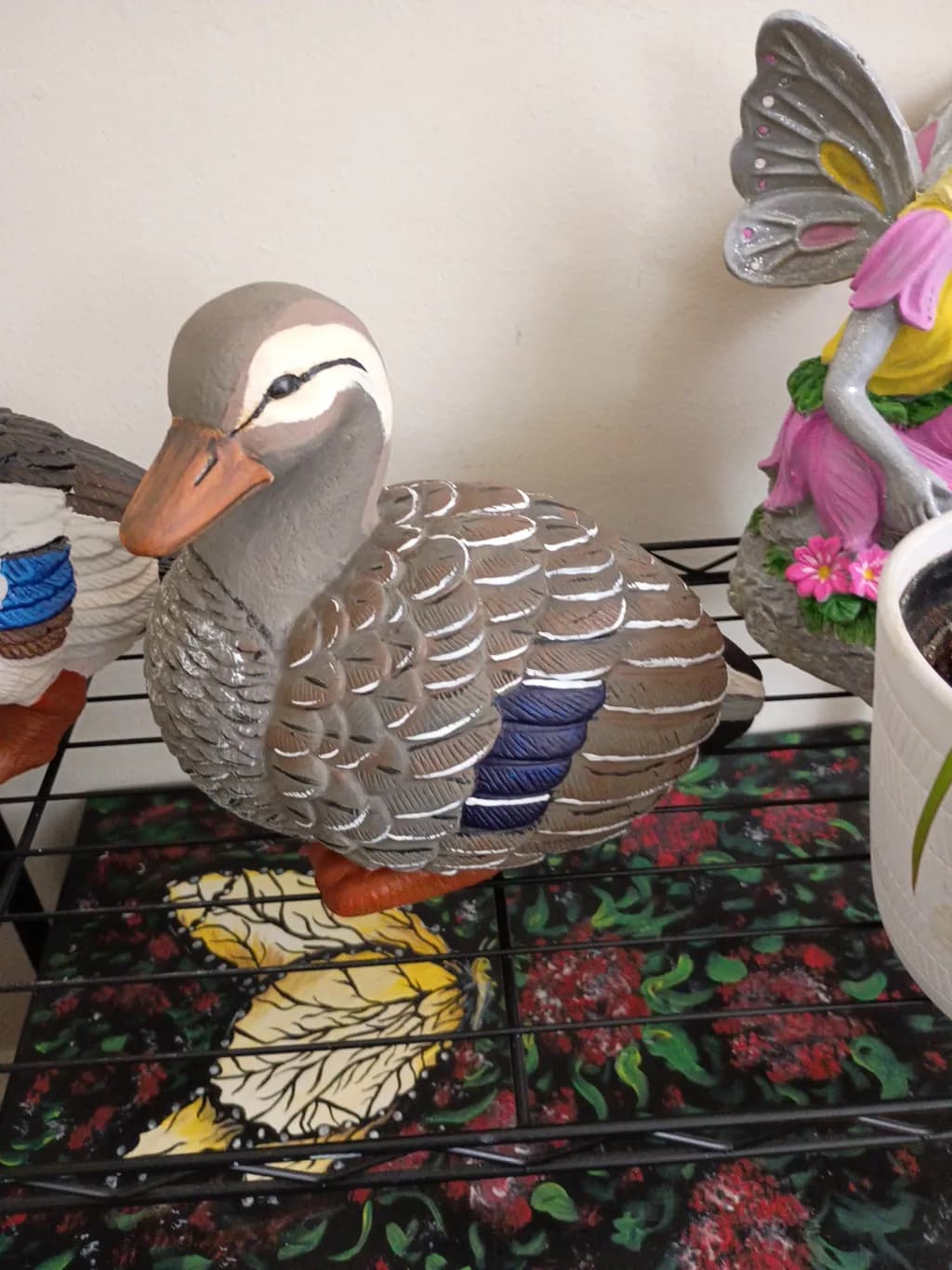 Ceramic Duck Sculpture