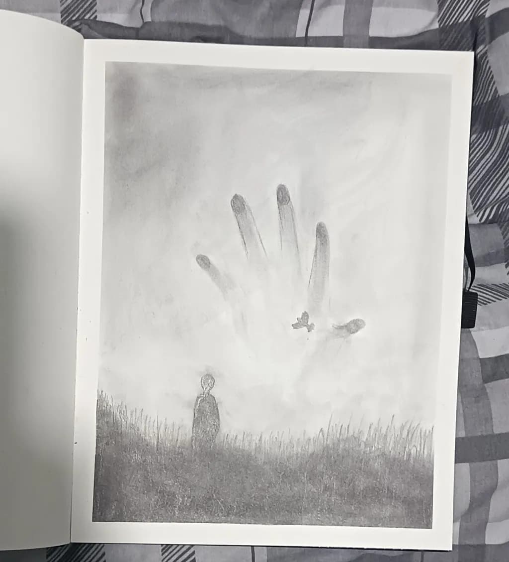 Hand Over Grassland