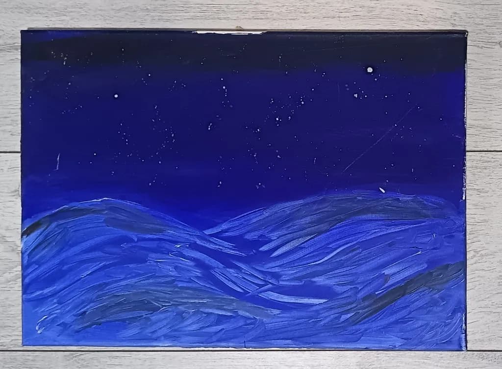 Starry Mountain Night