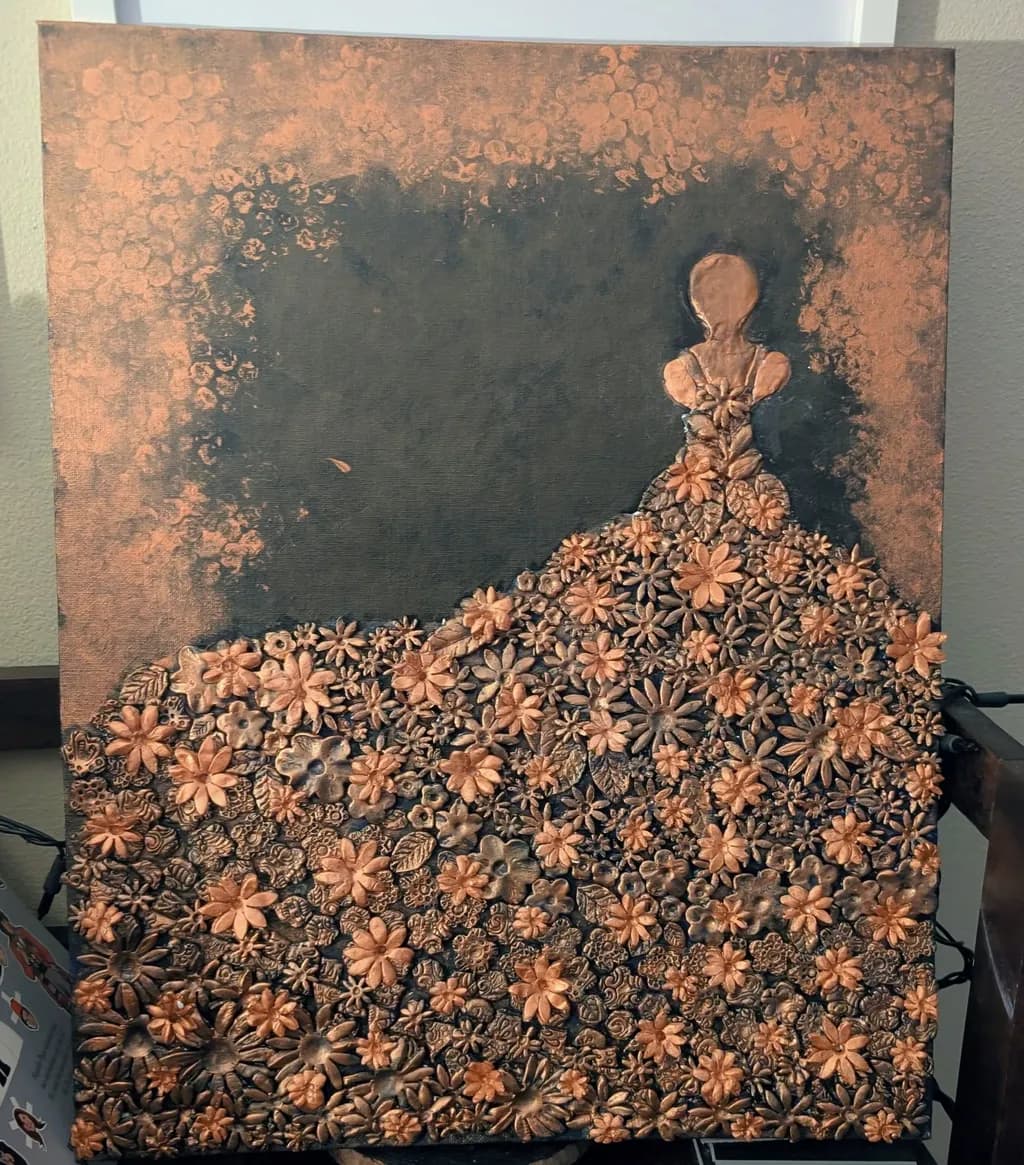 Floral Dress Sculpture
