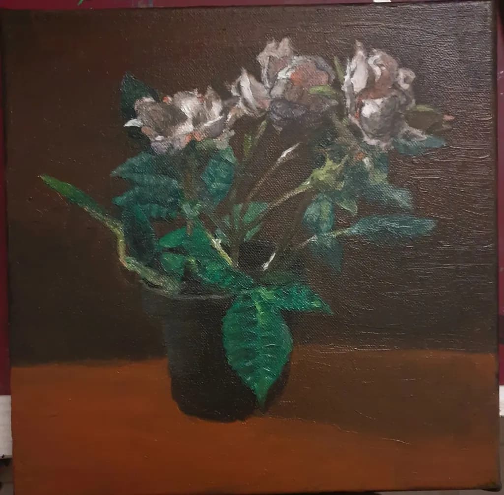 Potted Flowers Still Life