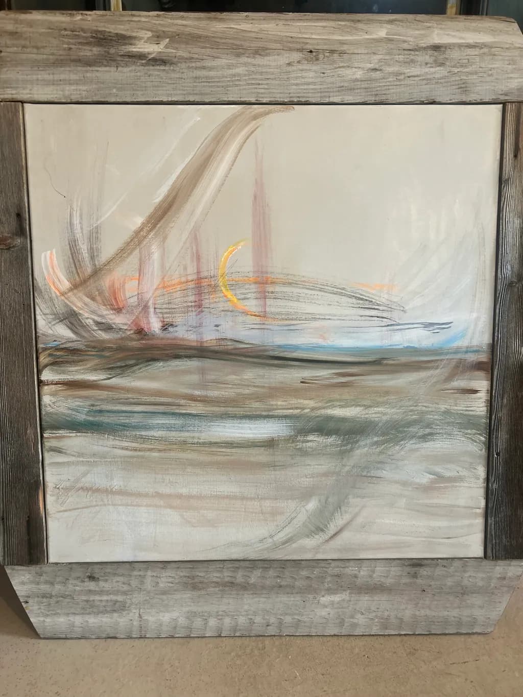 Abstract Landscape with Sun
