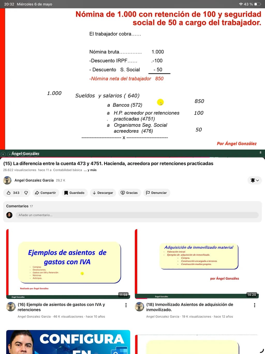 Nómina con Retenciones