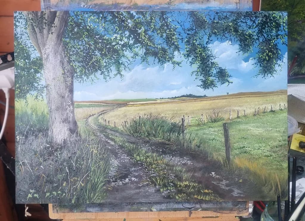 Country Path Under Tree