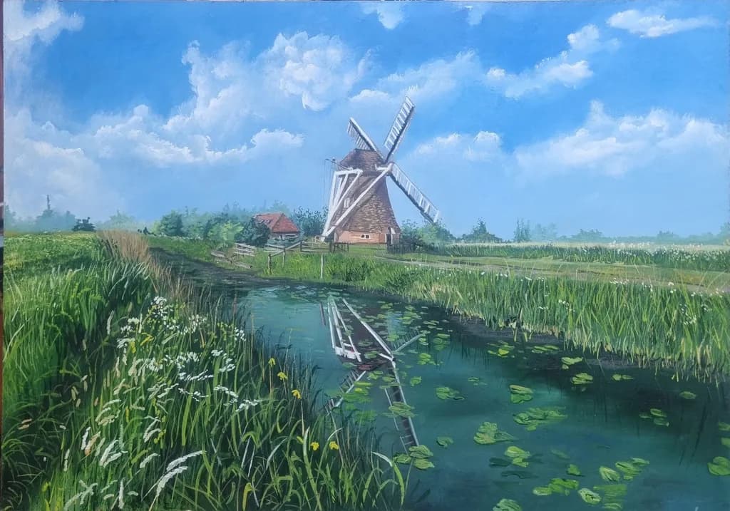 Windmill by Waterway