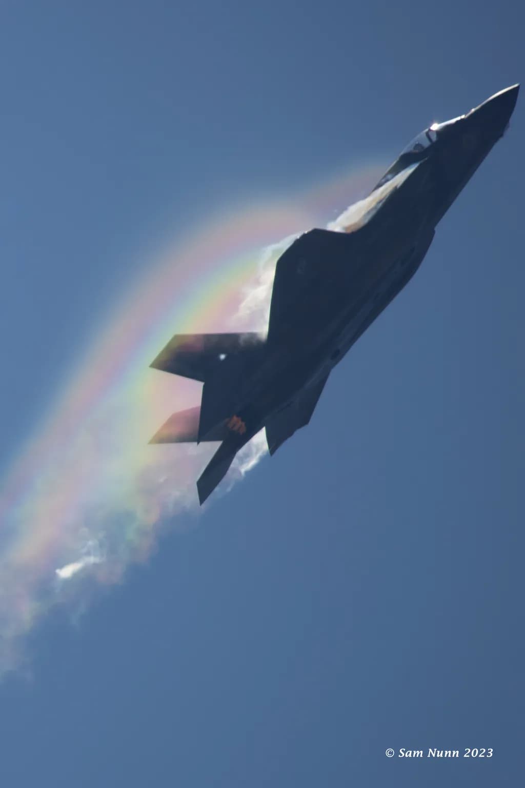 Jet Fighter Rainbow Trail