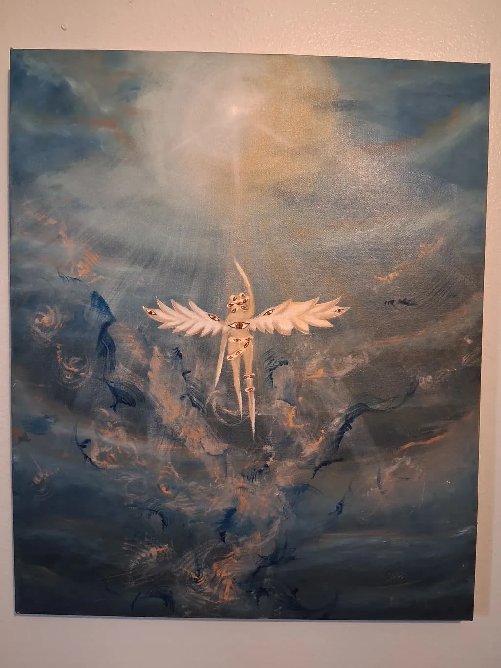 Since the filename "20260814_151452" contains no subject nouns, the title will be descriptive based on the image:

Celestial Winged Figure
