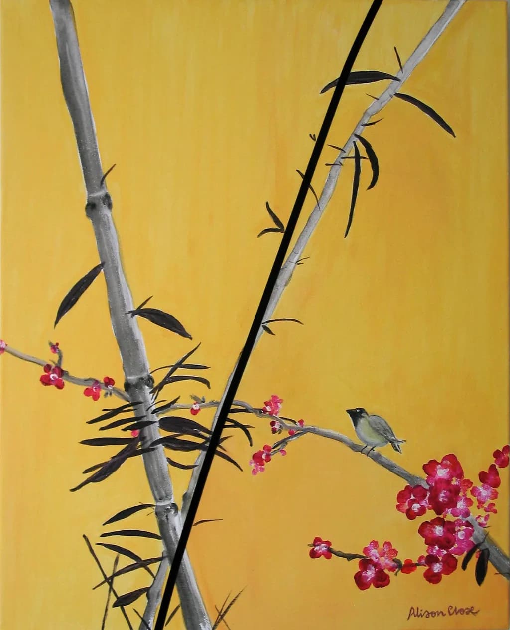 Bamboo and Blossoms