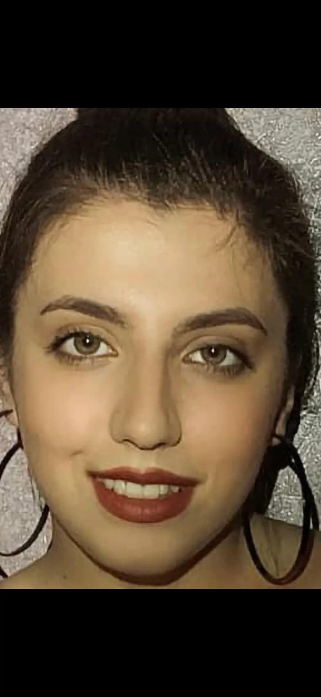 Portrait with Hoop Earrings