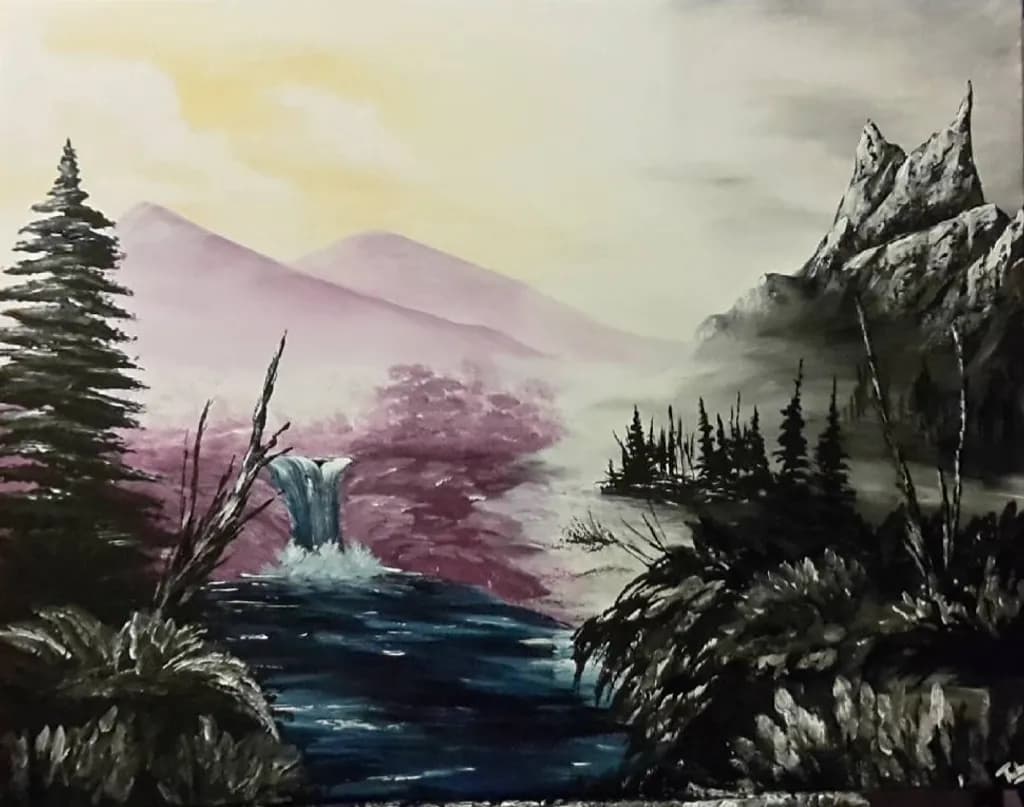 Mountain River Landscape