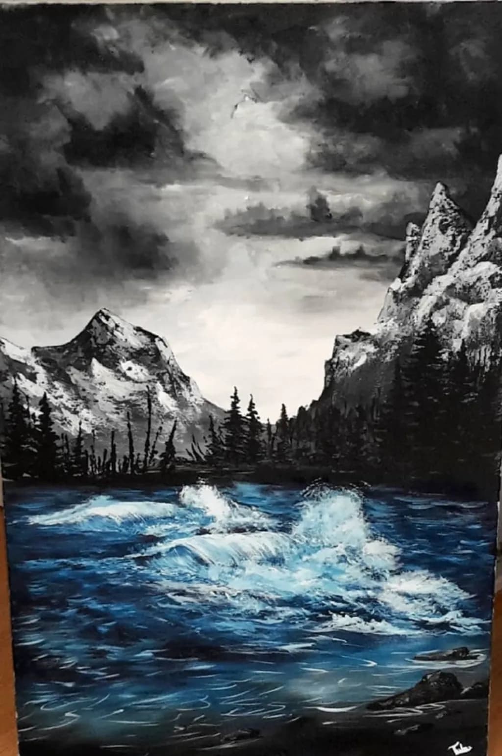 Mountain River Waves