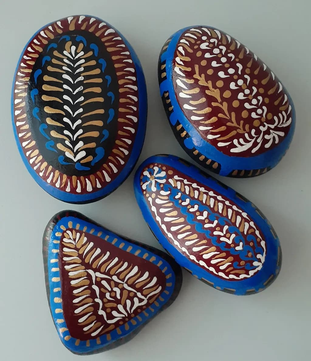 Hand-Painted Stones
