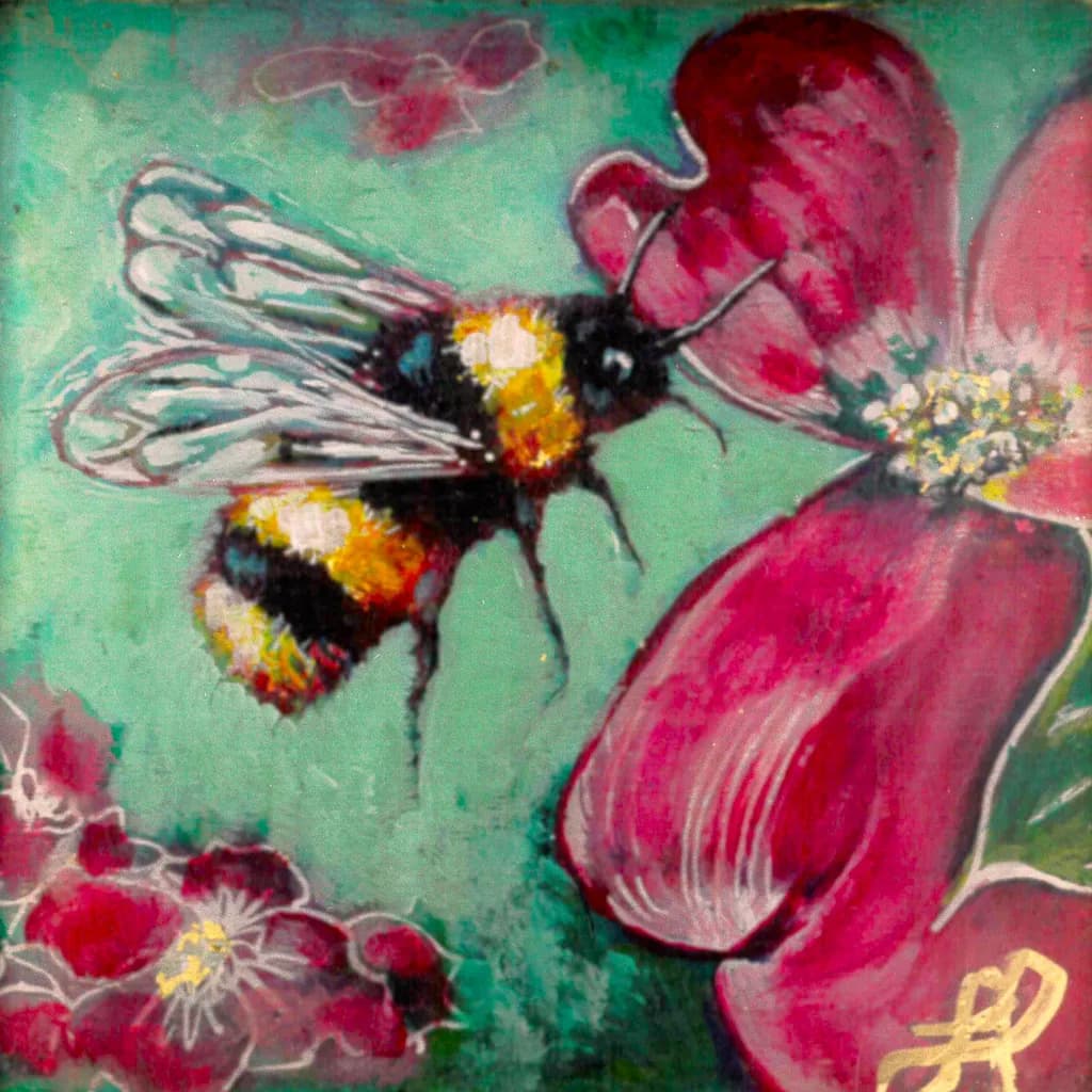 Dogwood Bloom with Bee