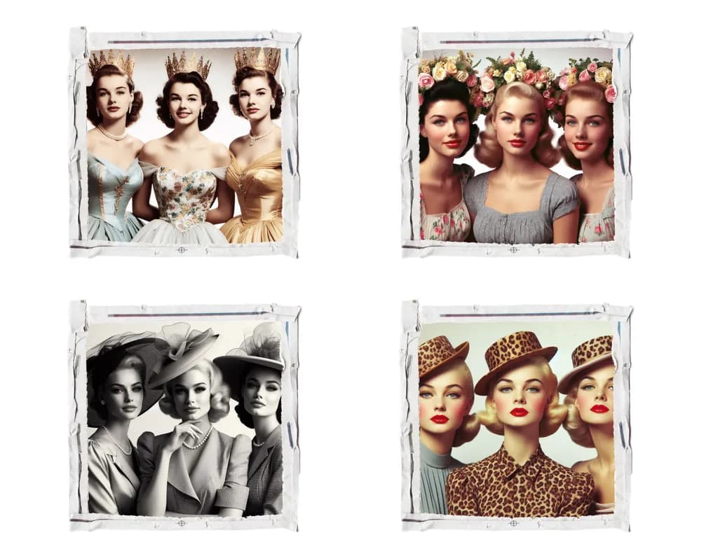 Vintage Portrait Quartet
