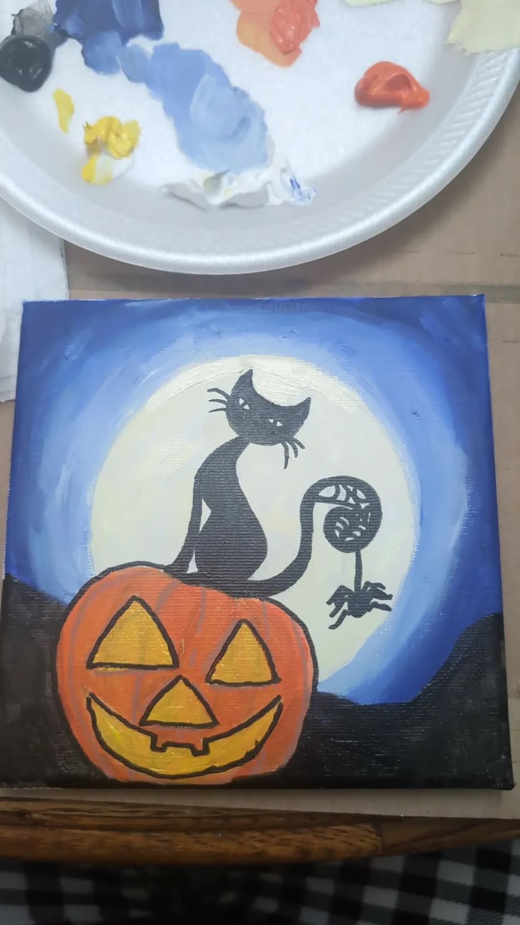 Pumpkin Cat Moonlight