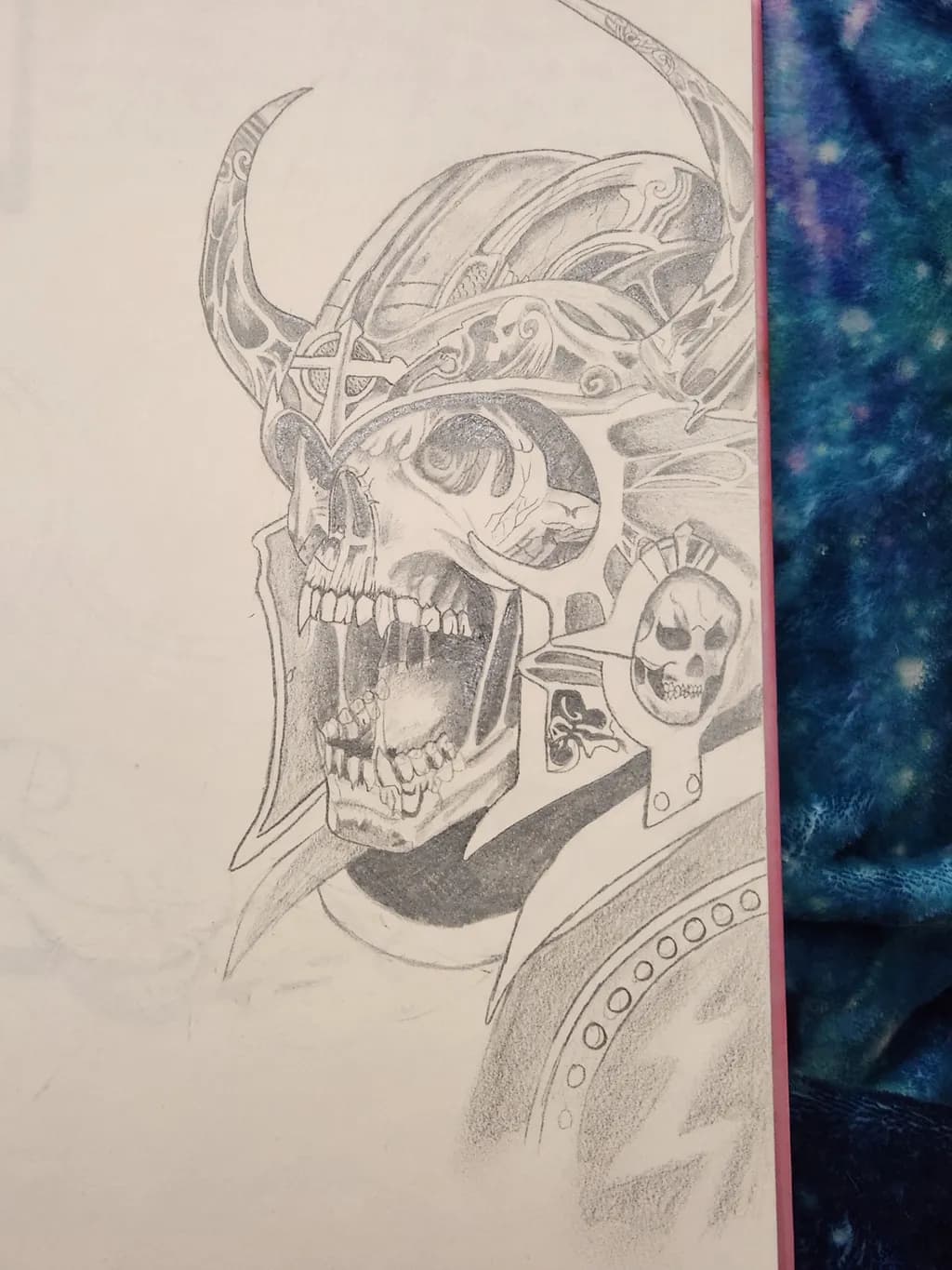 Skull Warrior Drawing
