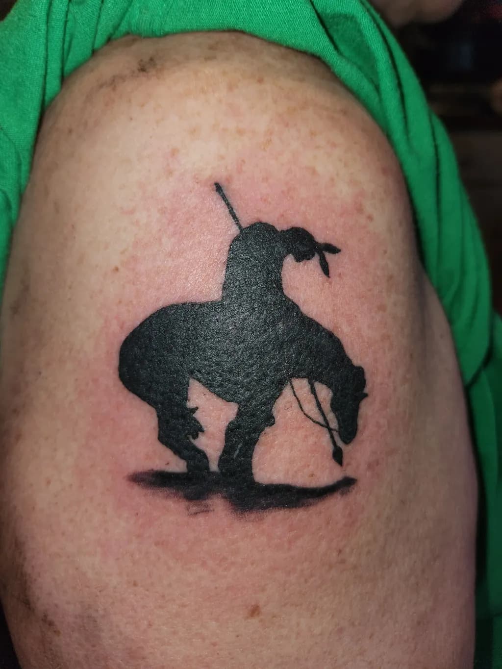 Cowboy Silhouette Tattoo