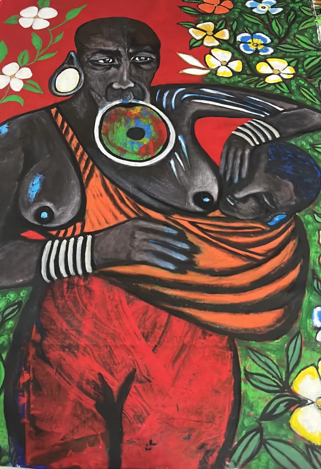 Mother and Child Embrace