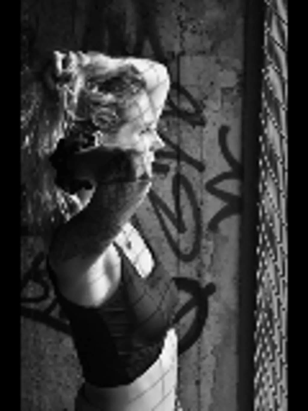 Graffiti Shadow Woman