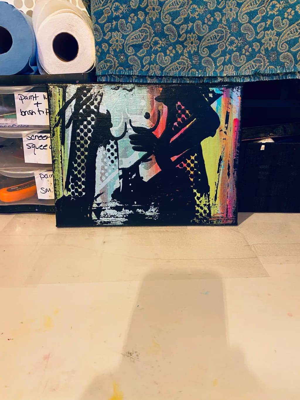 Abstract Silhouettes Canvas