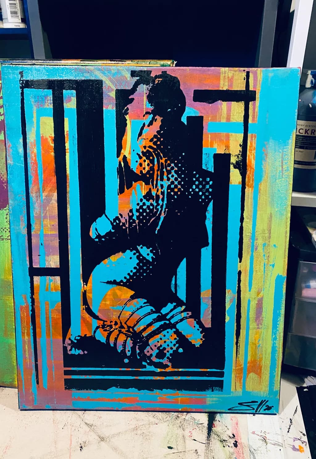 Kneeling Figure Silhouette