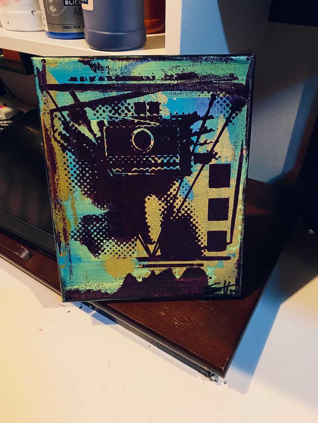 Vintage Camera Abstract