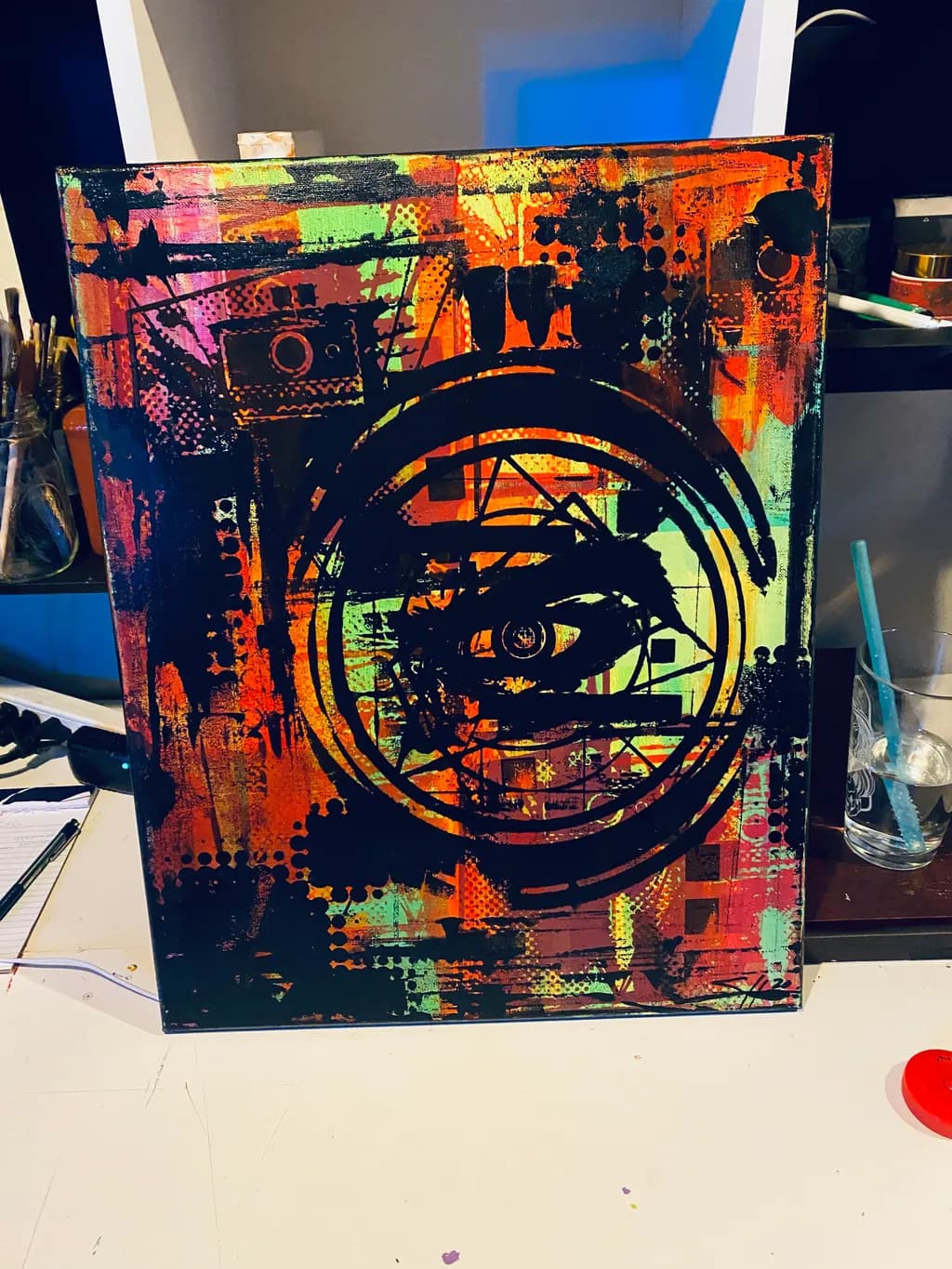 Eye Circuit Canvas