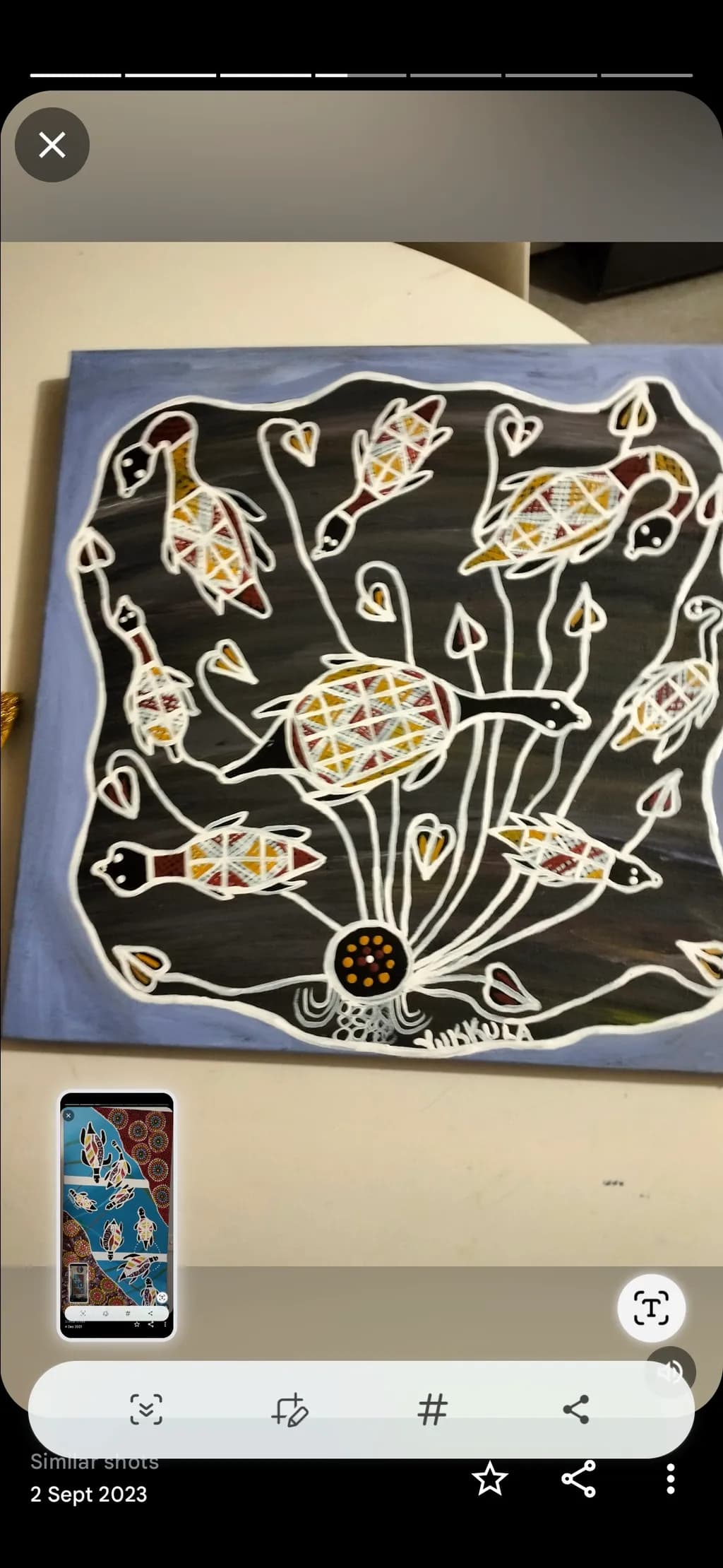 Abstract Bird Cluster