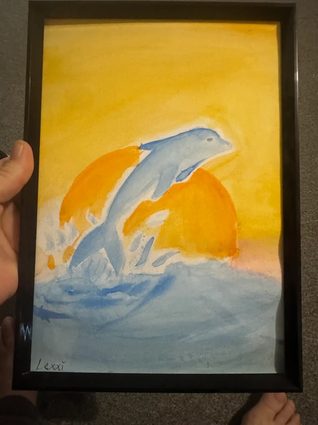 Dolphin Sunset Splash
