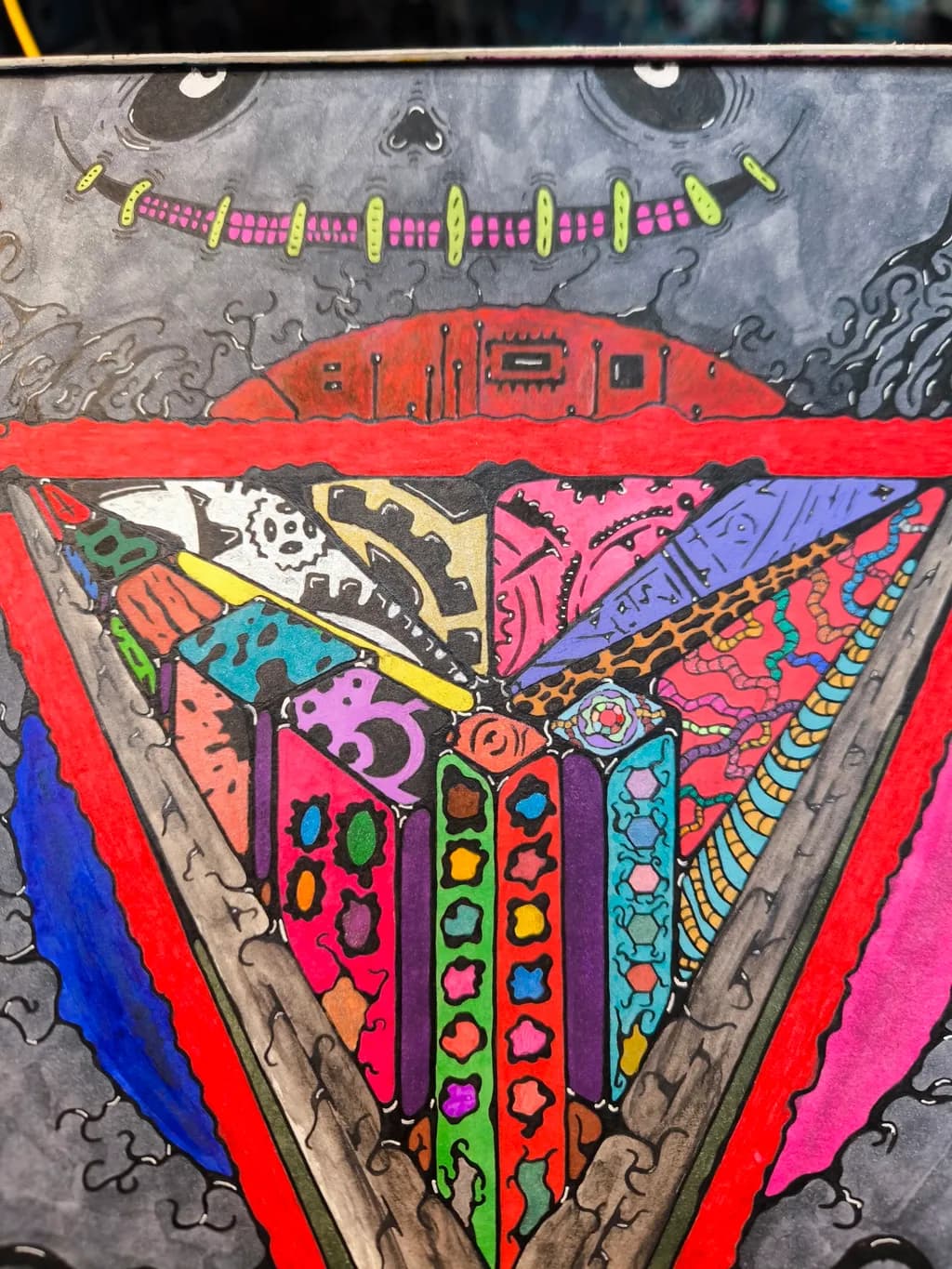 Colorful Pyramid Face