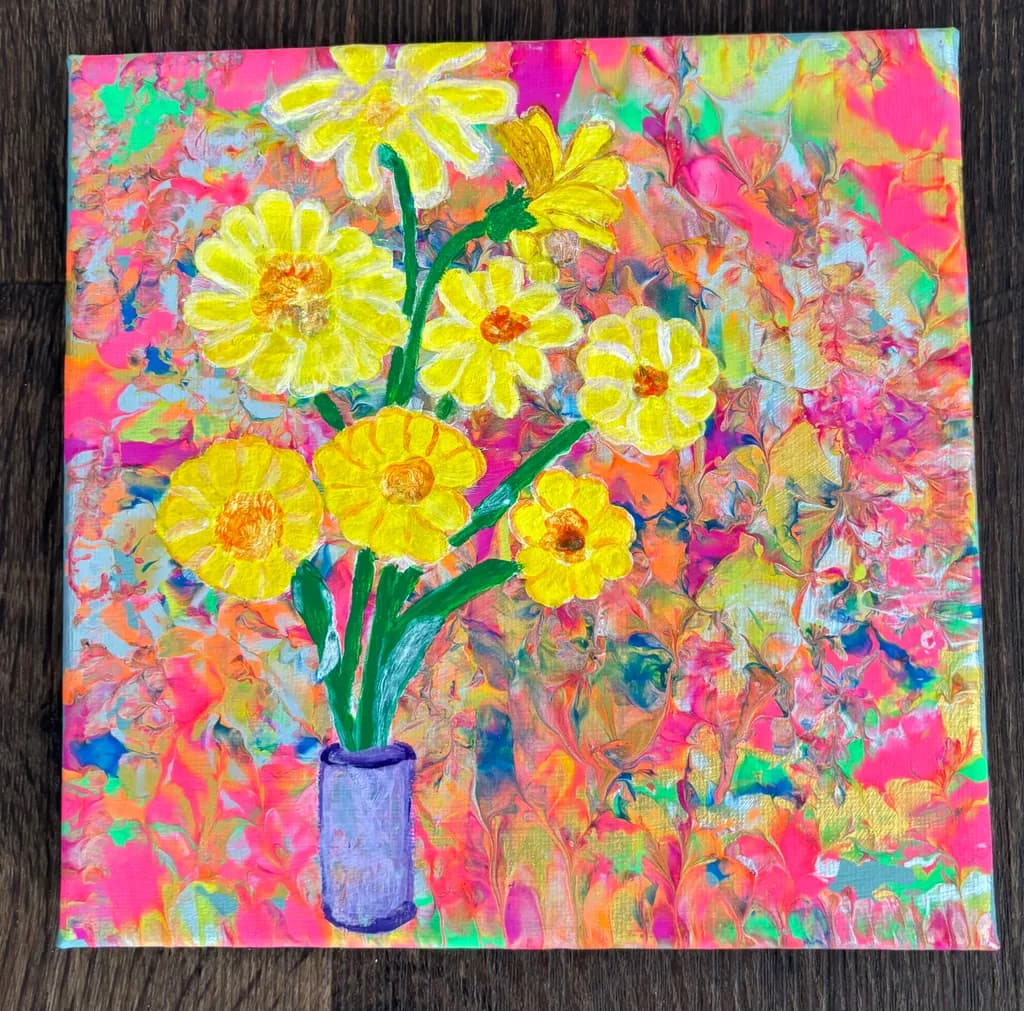 Yellow Flowers in Vase