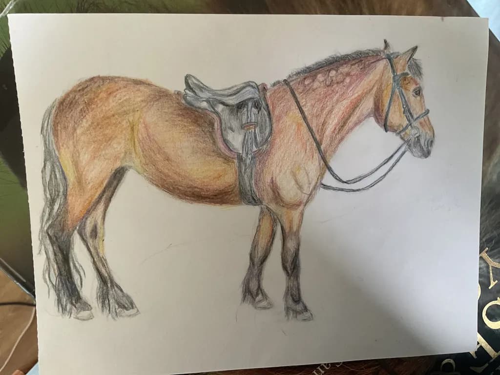 Saddled Horse Profile