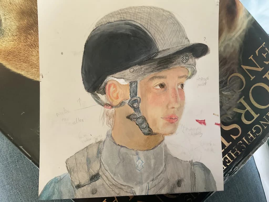Equestrian Helmet Portrait