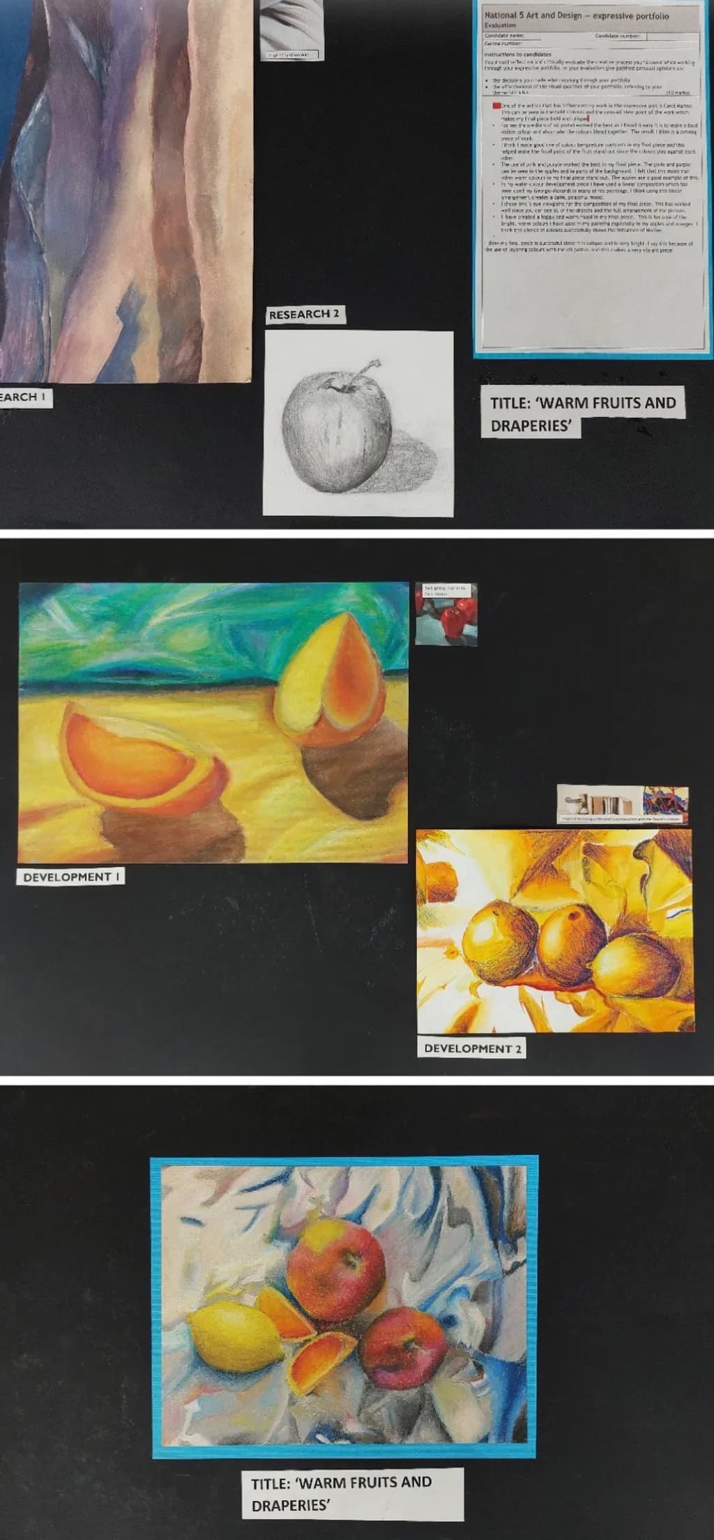 Warm Fruits and Draperies