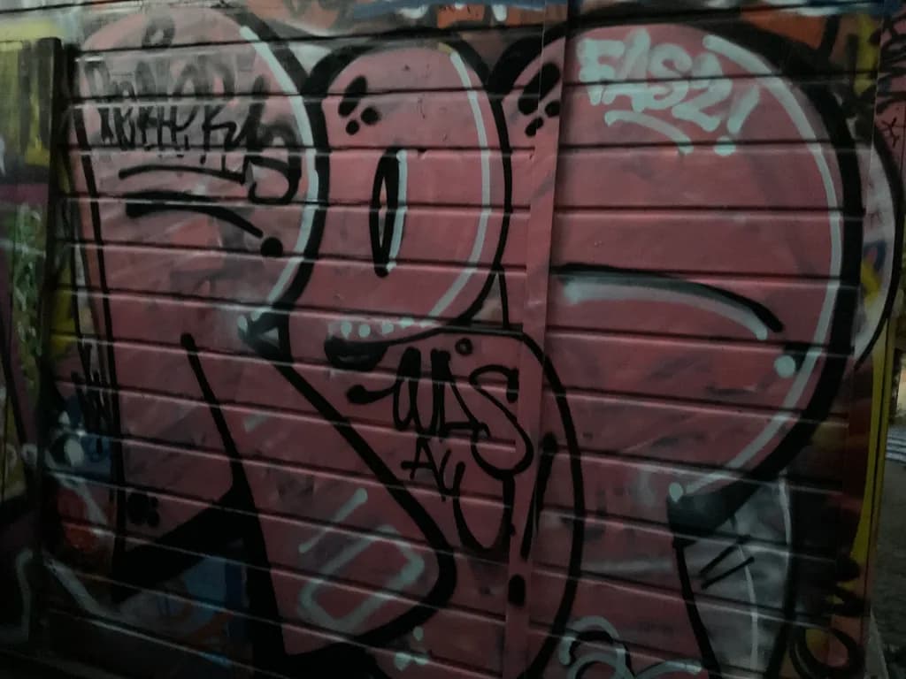Pink Graffiti Panel