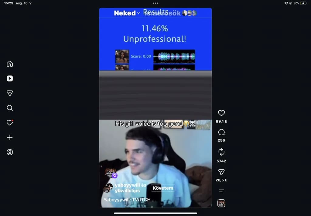 Unprofessional Voice Test