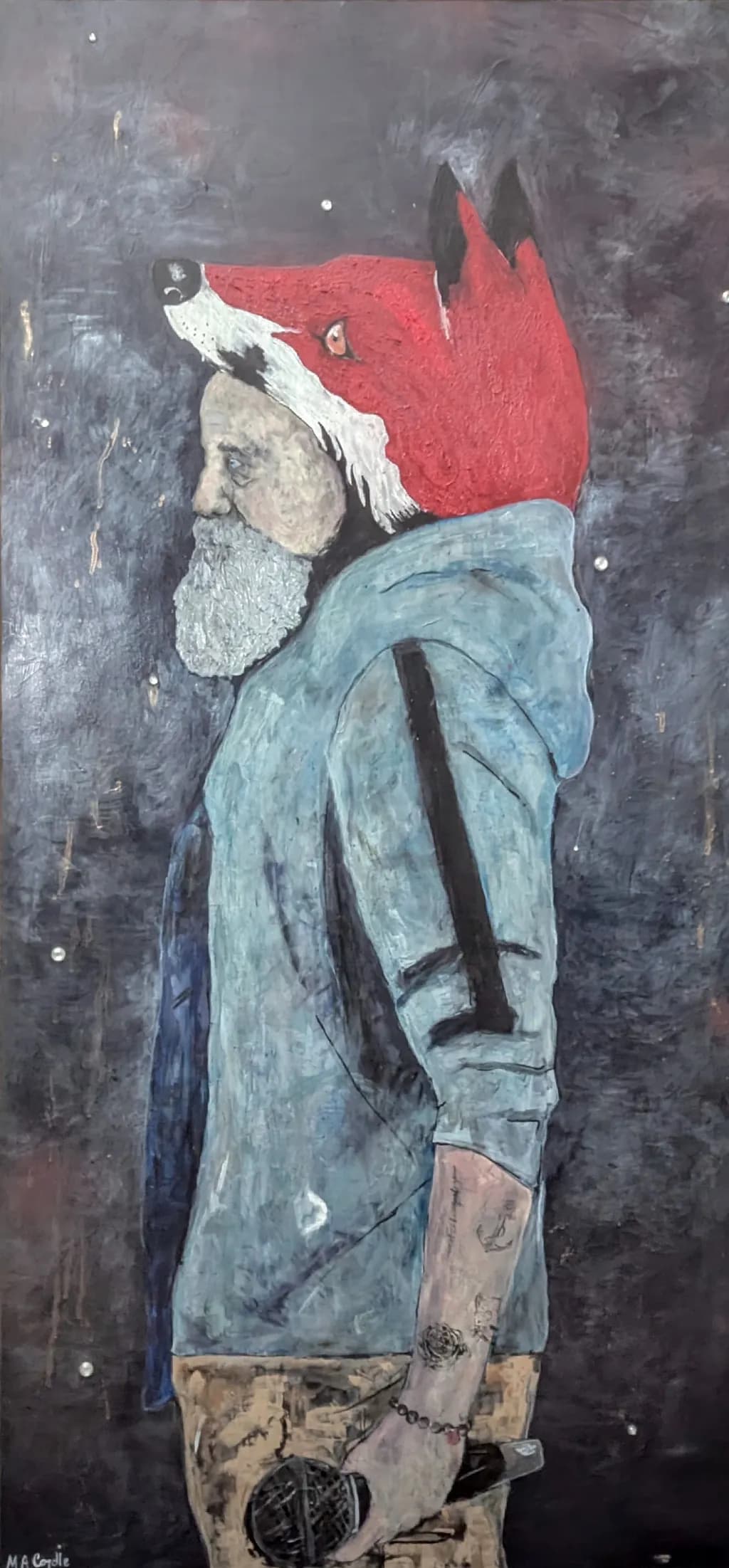 Man with Fox Hood