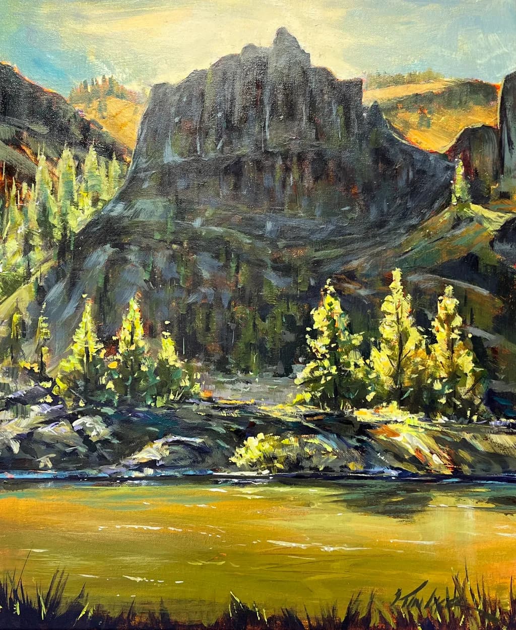 Mountain Light Reflection