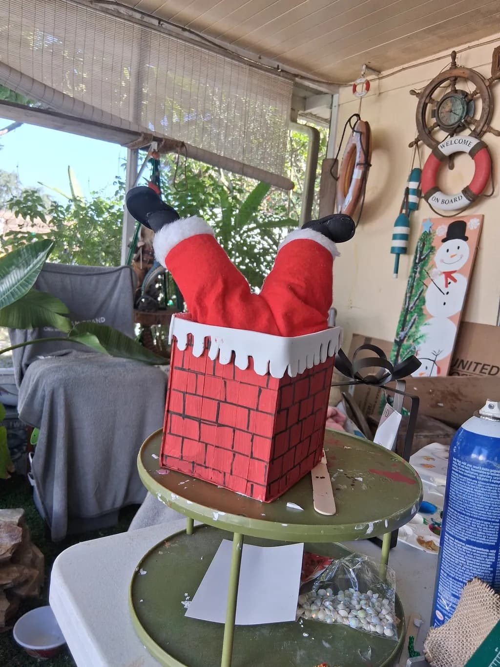 Santa in Chimney