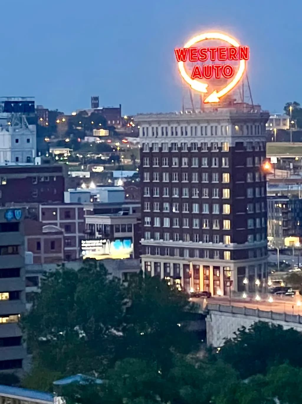 Western Auto Building Twilight