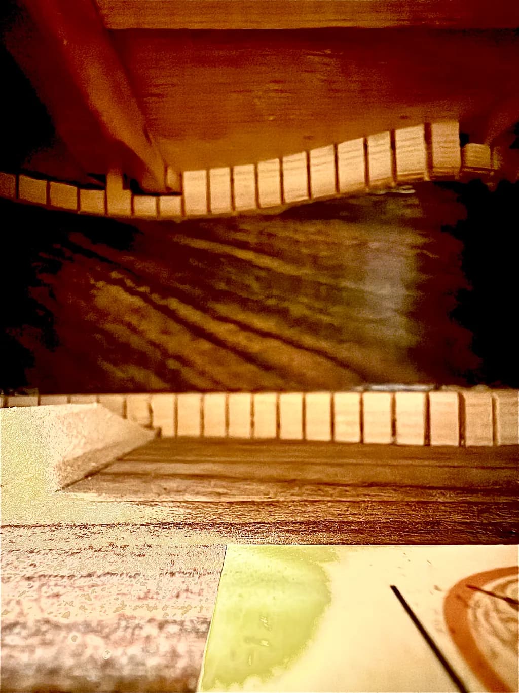 Wooden Staircase View