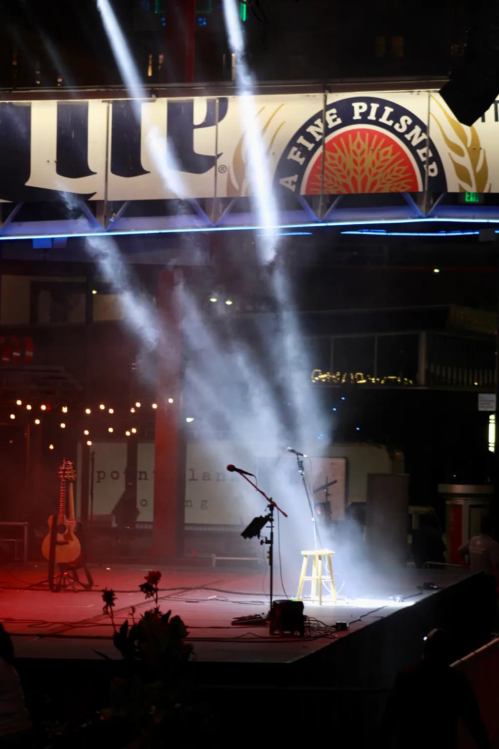 Empty Stage Spotlight